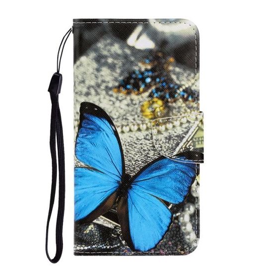 LENSUN Coque pour Huawei P Smart 2019, Etui Huawei P Smart Housse en Cuir Slim Téléphone