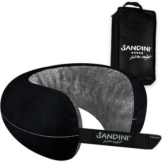 Oreiller De Voyage,oreiller Cervical En Mousse à Mémoire De Forme Soutien De Tete Et Du Cou Ideal Pour Les Vols Longcourriers Pour Bureau Noir 97038027