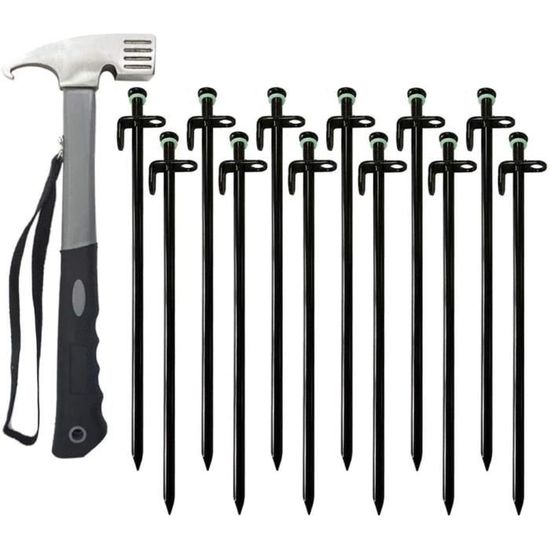 PIQUETS DE TENTE Robustes Chevilles Pointe Plate Pour La Sécurité