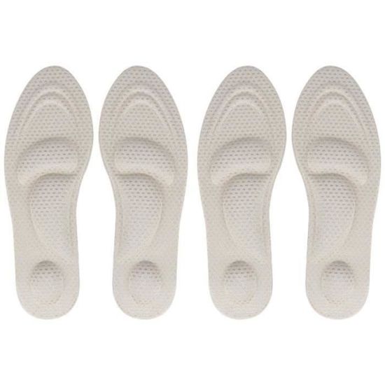 2 Paires De Semelles Orthopédiques LUXE - Pour Chaussures - Confort Et Soutien Du Pied - Neuf