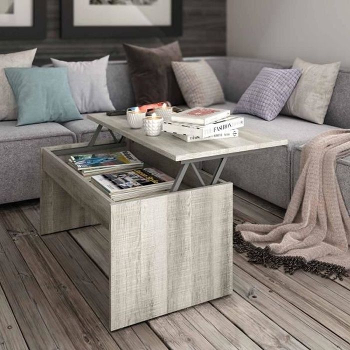 Table basse relevable baïkal Multicolor