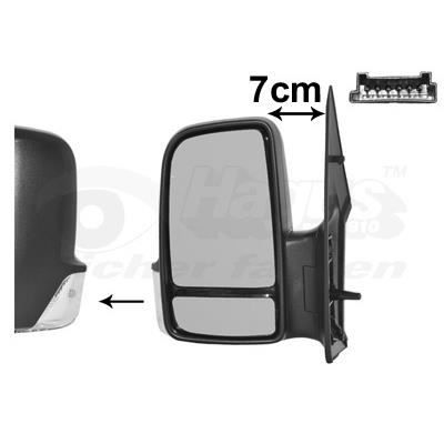 Retroviseur electrique gauche Volkswagen Crafter 04/2006-2009 - chauffant