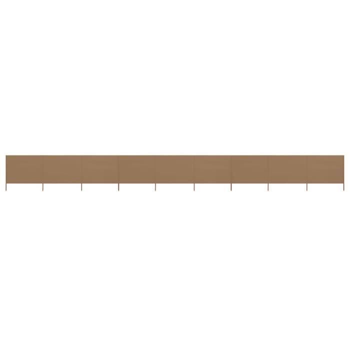 French ®2357Super Paravent extérieur rétractable Paravent Store vertical Auvent Latéral Jardin & Terrasse Brise-Vue 9 panneaux Tissu