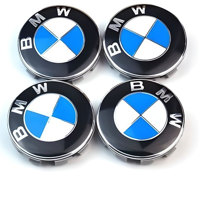 4pcs Logo Bmw 68mm Centre De Roue Cache Moyeu Jante Emblème