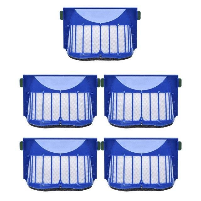 Kit d'accessoires de filtre Hepa pour aspirateur Robot iRobot Roomba série 600, 5 pièces, 605, 606, 616, 620, 650, 6*MY2767