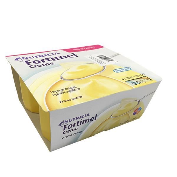 Nutricia Fortimel Crème 2 kcal Arôme Vanille 4 x 200g