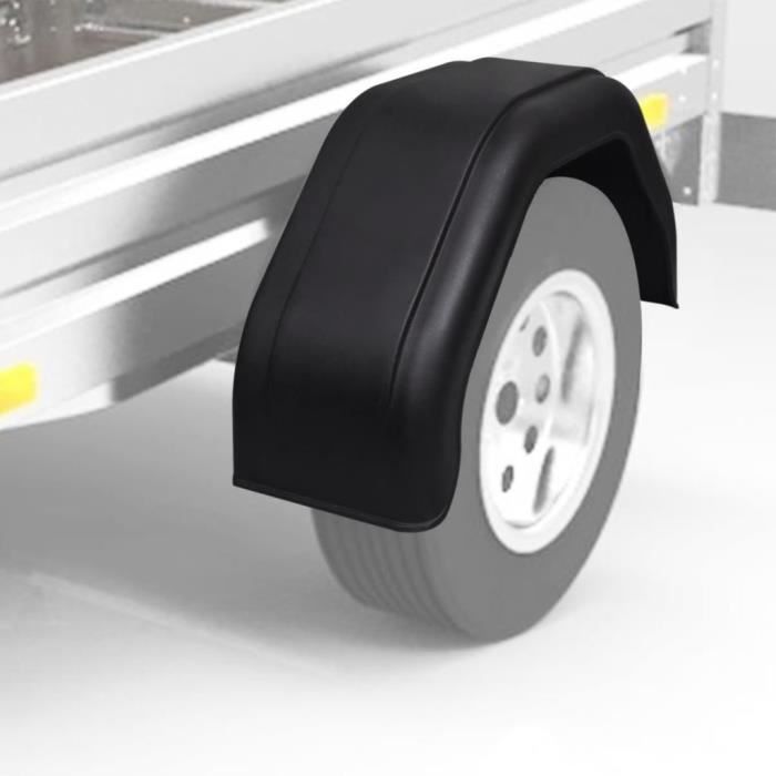 Garde-boue 2 pcs pour roues de remorque 220 x 760 mm