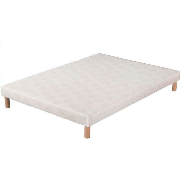 SOMMIER TOUT BOIS RENFORCE 160 X 200 + 5 PIEDS