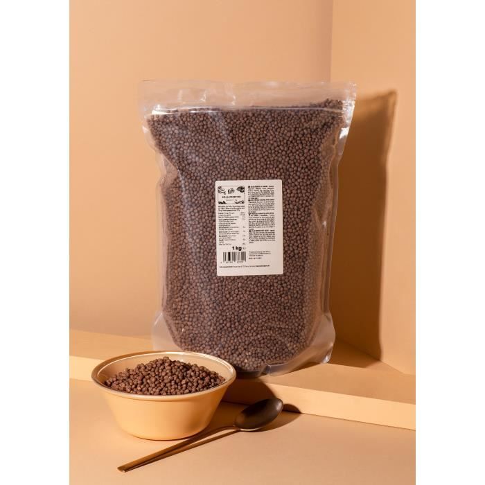 KoRo - Protéines croustillantes de soja au cacao 1 kg - Un ingrédient riche en protéines