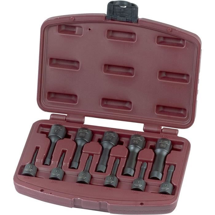 Kraftwerk 3057 Lot de 11-Extracteurs vis boulons 2-16 mm