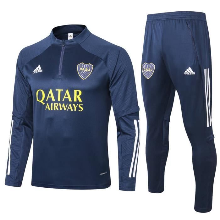 Survêtements Boca Juniors 2021 Adidas Maillot Homme Enfants Maillot de Football Nouveau - Bleu