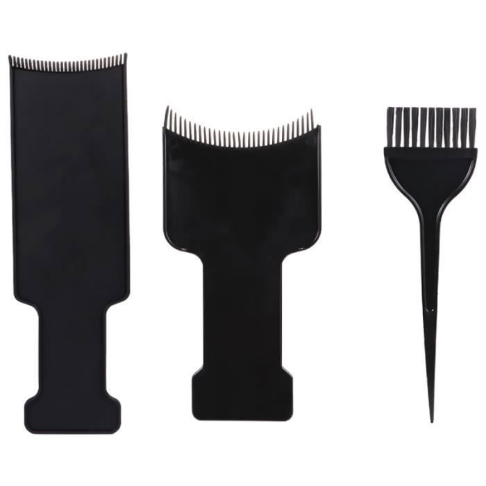 3Pcs Conseil de coloration des cheveux et kit de brosse pour la coiffure de bricolage COFFRET PRODUITS CAPILLAIRES