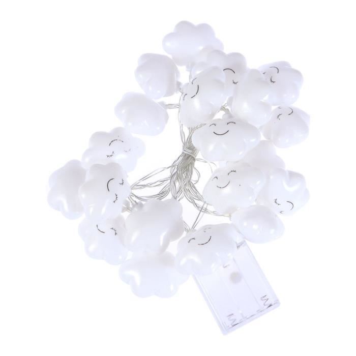 20Lights 3M 1PC Light String Christmas Meteor Rain Smile Cloud Battery Style LED Lampe Chain sans GUIRLANDE LUMINEUSE INTERIEURE