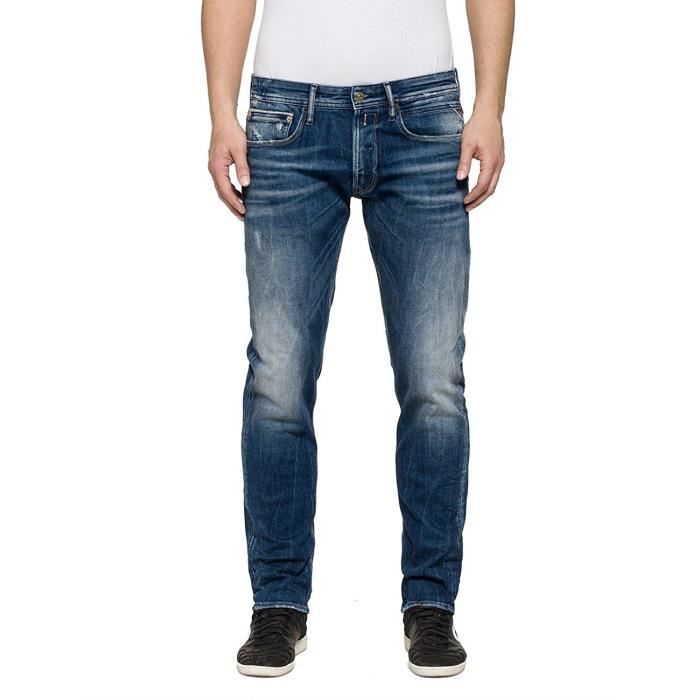 Replay RONAS Jeans Bleu (Blue Denim), 33W x 32L Homme - MA946F.000.83B 862-9