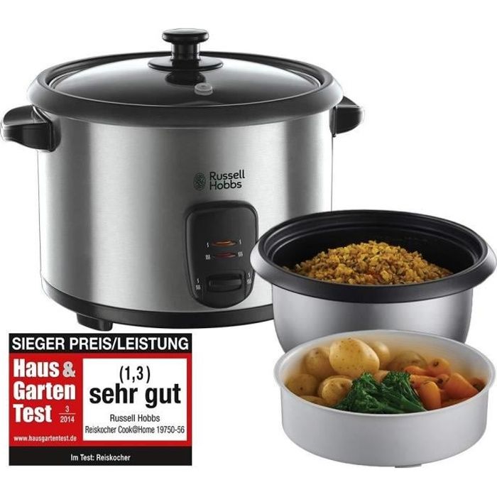 Russell Hobbs 19750-56 Cuiseur Riz 1,8L, Arrêt Automatique, Maintien au Chaud -