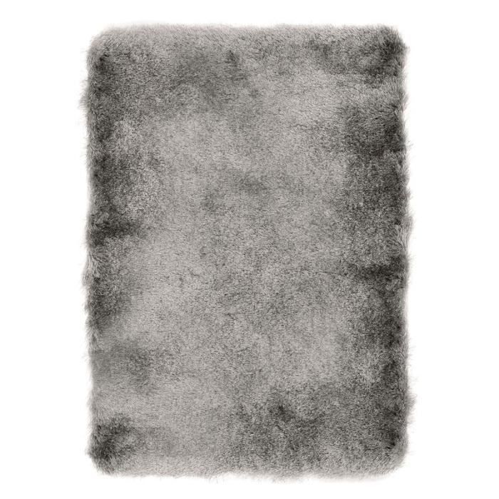TOOSOFT - Tapis poils longs extra-doux gris 160x230
