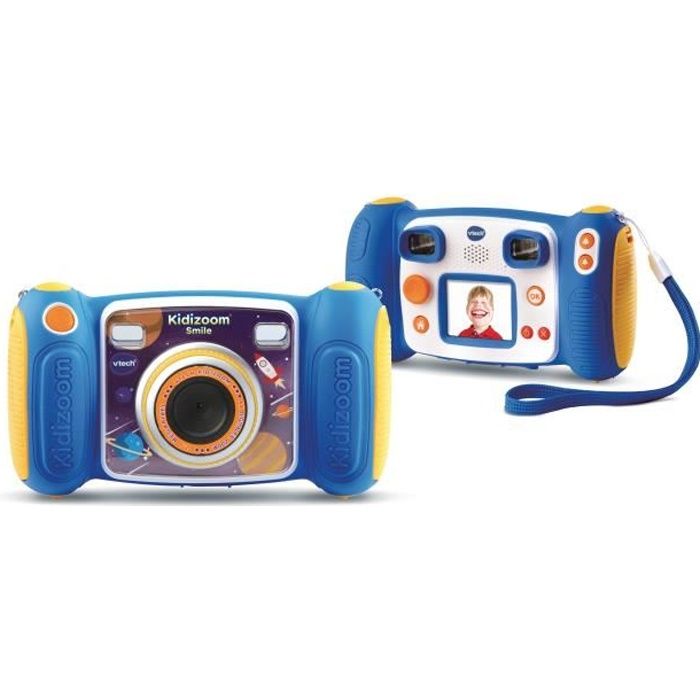 VTECH - Kidizoom Smile Bleu - Appareil Photo Enfant