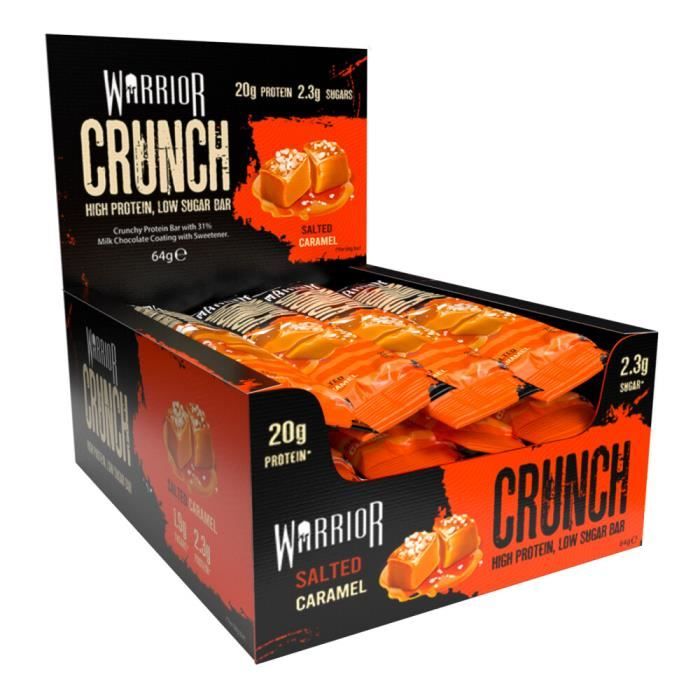 Barres protéinées Crunch Bar - Salted Caramel Boite de 12