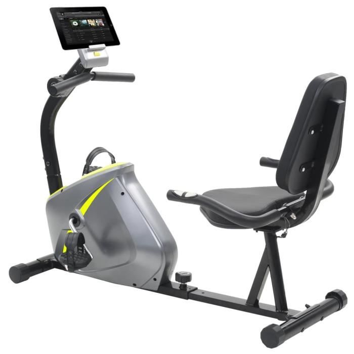 RIN Vélo d'appartement magnétique couché avec mesure du pouls Haute Qualité2