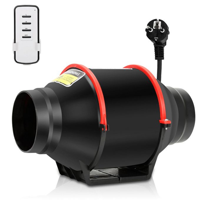 Eulenke Extracteur de conduit de Ventilateur de conduit 150mm 75W Aérateur 540m³/h avec télécommande VENTILATEUR - Eulenke
