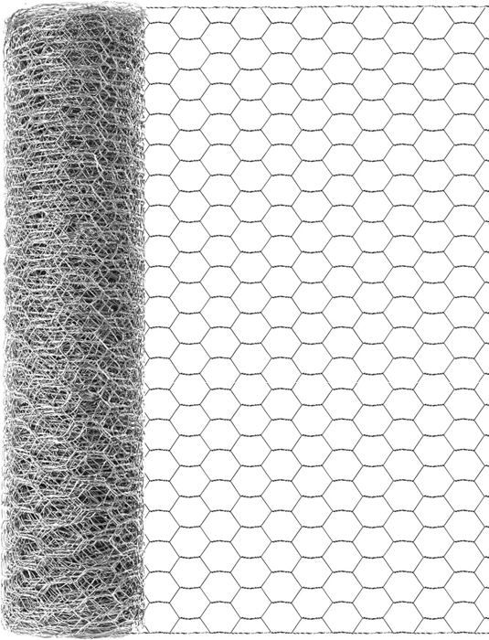 Grillage Poule Galvanisé 0.4x5m - Maille Hexagonale Pour Clôture Volaille