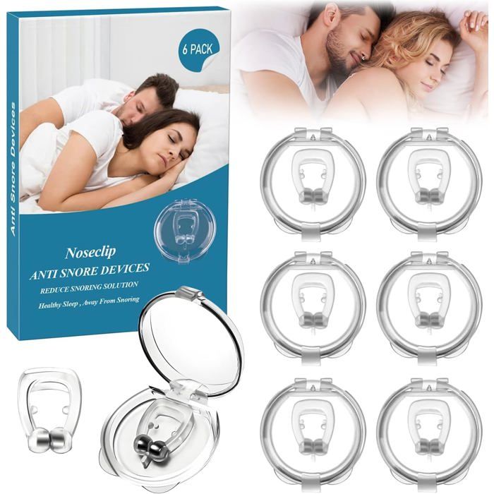 10 Pezzi Anti Russamento Clip Magnetiche Per Naso,Silicone Clip Per Naso Magnetico Dilatatore Nasale,Riutilizzabile,Russare Rimedi Efficaci Per Uomo - Foto 14