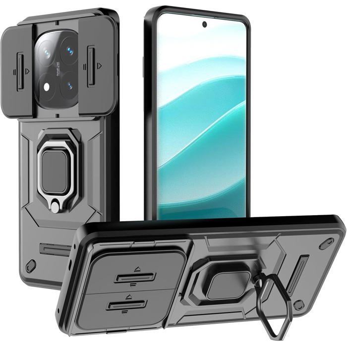 Étui PIXFAB Pour Xiaomi Poco X6 Pro 5G - Anneau Support + Verre Trempé Inclus
