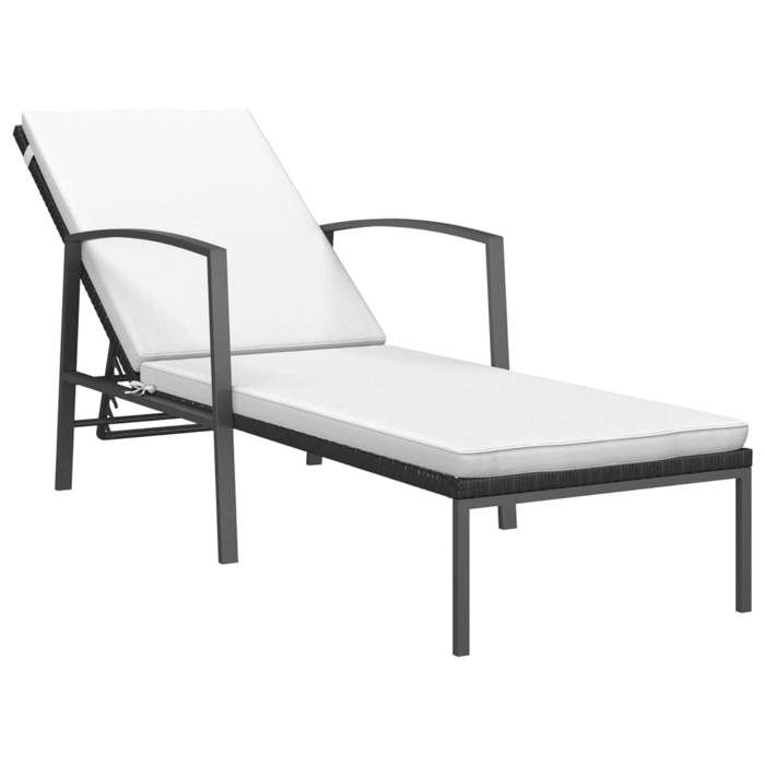 Bon plan Transat extérieur JILI HOT Chaises longues lot de 2 avec table Résine tressée pour campingjardin - vue 2