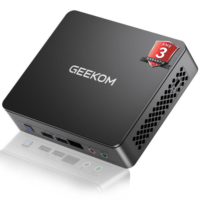 Mini PC GEEKOM Air12 Lite Intel Twin Lake N150 16 Go RAM DDR4 512 Go SSD Windows 11 Pro 4K Mini Ordinateur de Bureau WiFi 5 BT5.1