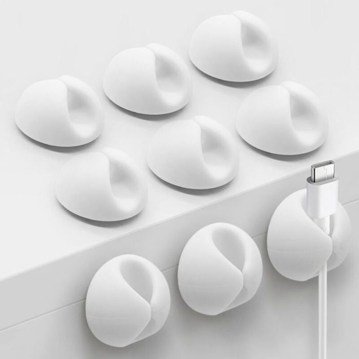 Lot De 10 Clips De Câble Vélo Auto-Adhésifs En Plastique Et Aluminium - Organisateurs De Câbles Pour Cadre