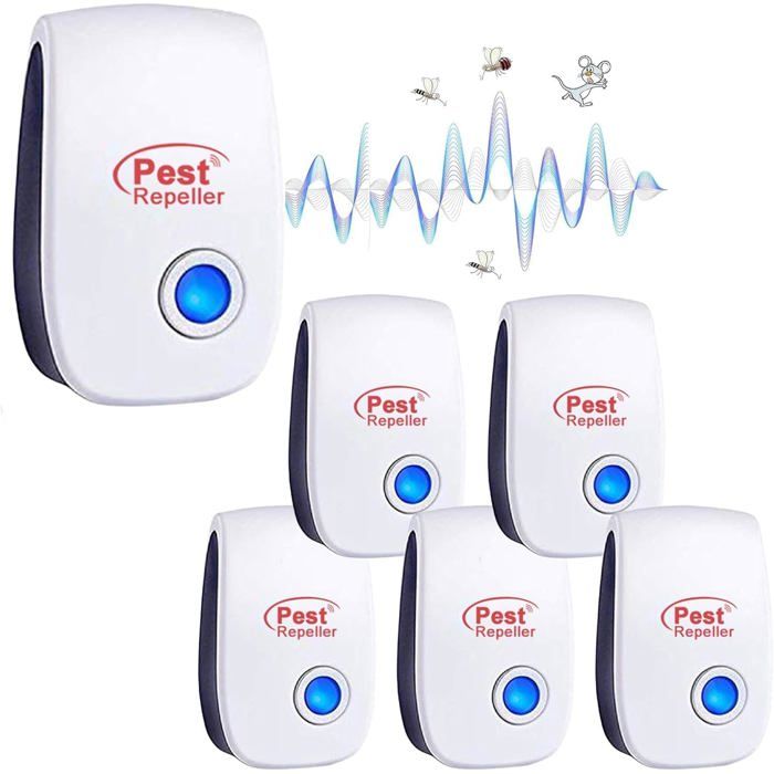 Répulsif Ultrason Anti-Rongeurs Insectes - 6 pcs - Électronique ...