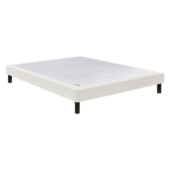Sommier Nature confort ferme 15 cm - Epeda chenillé lin 120x190