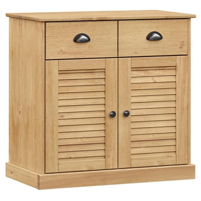 SALE 2026Buffet de cuisine - Placard vaisselier - WINWIN - Cabinet bahut avec tiroirs VIGO 78x40x75cm bois massif de pin 20.6 Kg 2