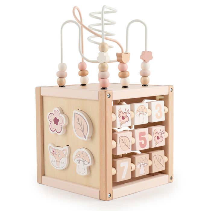 Cube déveil - BIECO - Reh Ella XXL - Bois FSC - XXL 30x30x60 cm - Labyrinthe & jeux dencastrement Cube déveil - BIECO - Reh Ella XXL - Bois FSC - XXL 30x30x60 cm - Labyrinthe & jeux dencastrement