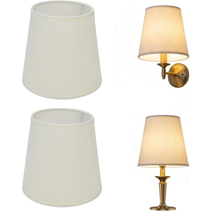 2 Pièces Abat-Jour En Tissu De Style Européen E14 Lustre Lampe De Table Lampadaire Intérieur Chambre Salon Bureau Chambre D[IN45]