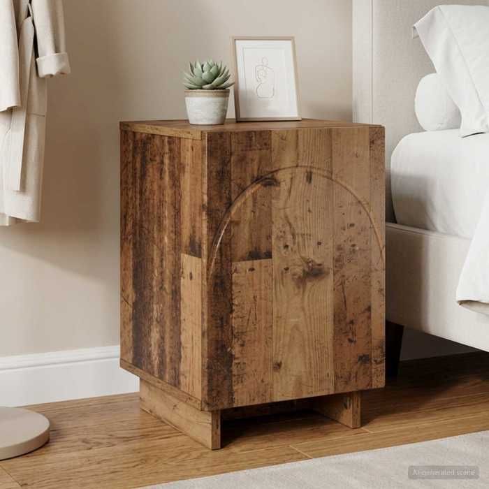 vidaXL Table de chevet Bois ancien 335 x 345 x 50 cm 8011419