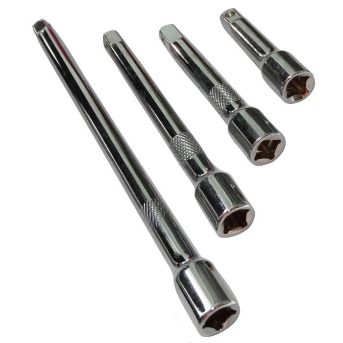 Aerzetix C17754 4 rallonges 14 57.51015cm pour clé à douilles cliquet Cdiscount Auto