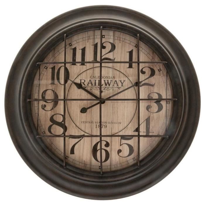 Horloge D57 en métal Tony Atmosphera - Marron