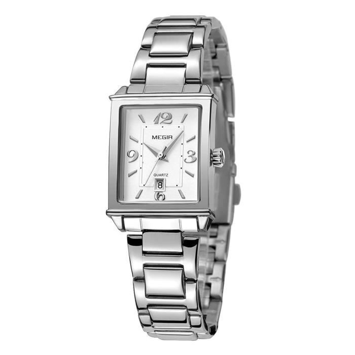 Montre rectangulaire femme luxe clearance
