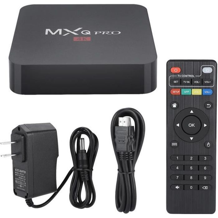 Smart TV Box WIFI TV Box SetTop Box Lecteur multimédia HDMI pour MXQ
