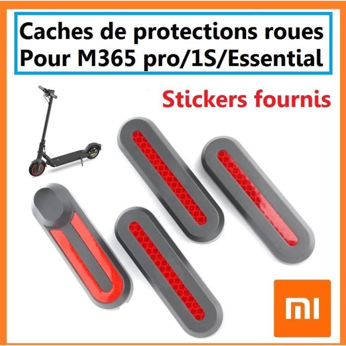Cache xiaomi M365 protection roues trottinette électrique PRO 1S ESSENTIAL avec stickers réfléchissants inclus
