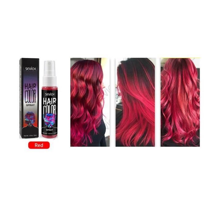 Spray couleur cheveux rouge - Cdiscount