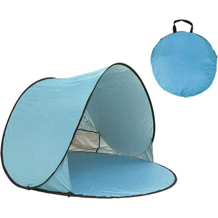 Tente De Plage Pop-Up Bébé 0-3 Ans - Protection UPF 50+ Brise-Vue, Idéale Camping Et Famille