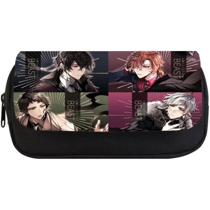 JFSKFOU Straykids Trousse à Crayons De Grande Capacité Double Couche Pour Fournitures De Bureau Pour Filles Et Garçons, Noir 4, Loisirs