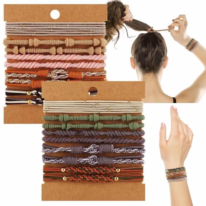 20 Pcs Boho Hair Ties for Women 5 Styles Cute Hair Tie Bracelet for Thin and Thick Hair Pony Tails 10 Colors Hair Accessories Cdiscount Jeux Jouets