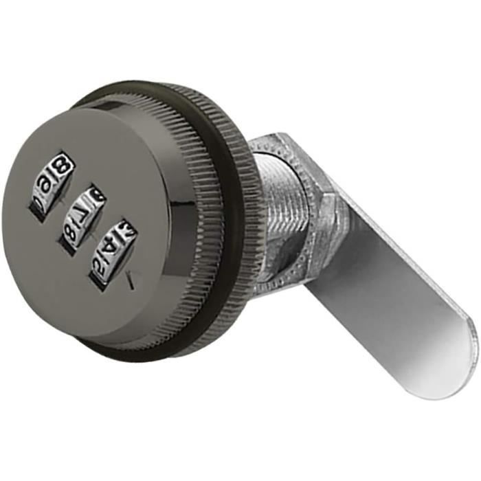 Petit Cadenas à Combinaison 3 Chiffres – Anse En Alliage Zinc 3,1 Mm, Uxcell