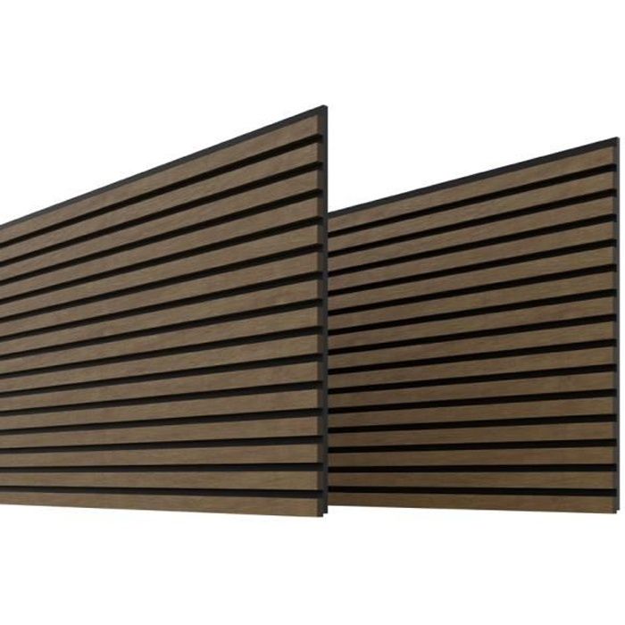 Lot de 2 panneaux tasseaux bois (3 m2 – Chêne Brun)