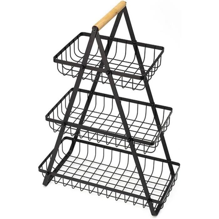 Panier Suspendu Métallique Multifonction - Rangement Cuisine & Salle De Bain
