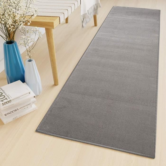 Tapis De Couloir Long Vert Foncé - Motif Abstrait, Antidérapant, Lavable En Machine, Personnalisable Au Mètre
