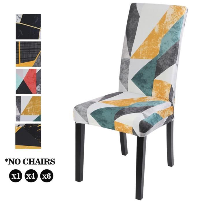 Housses de Chaise en élasthanne Extensible, Housse de Chaise Amovible